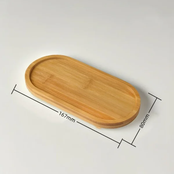Multi Bamboo Tray Wood Saucer Flower Pot Tray Cup Pad Coaster Plate Kitchen Decorative Plate Creative Coaster Coffee Cup Mat - Image 14