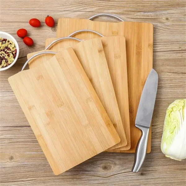 Wooden Cutting Board with Handle Kitchen Household Serving Board Wooden Cheese Board Charcuterie Board for Bread Fruit Plates - Image 5