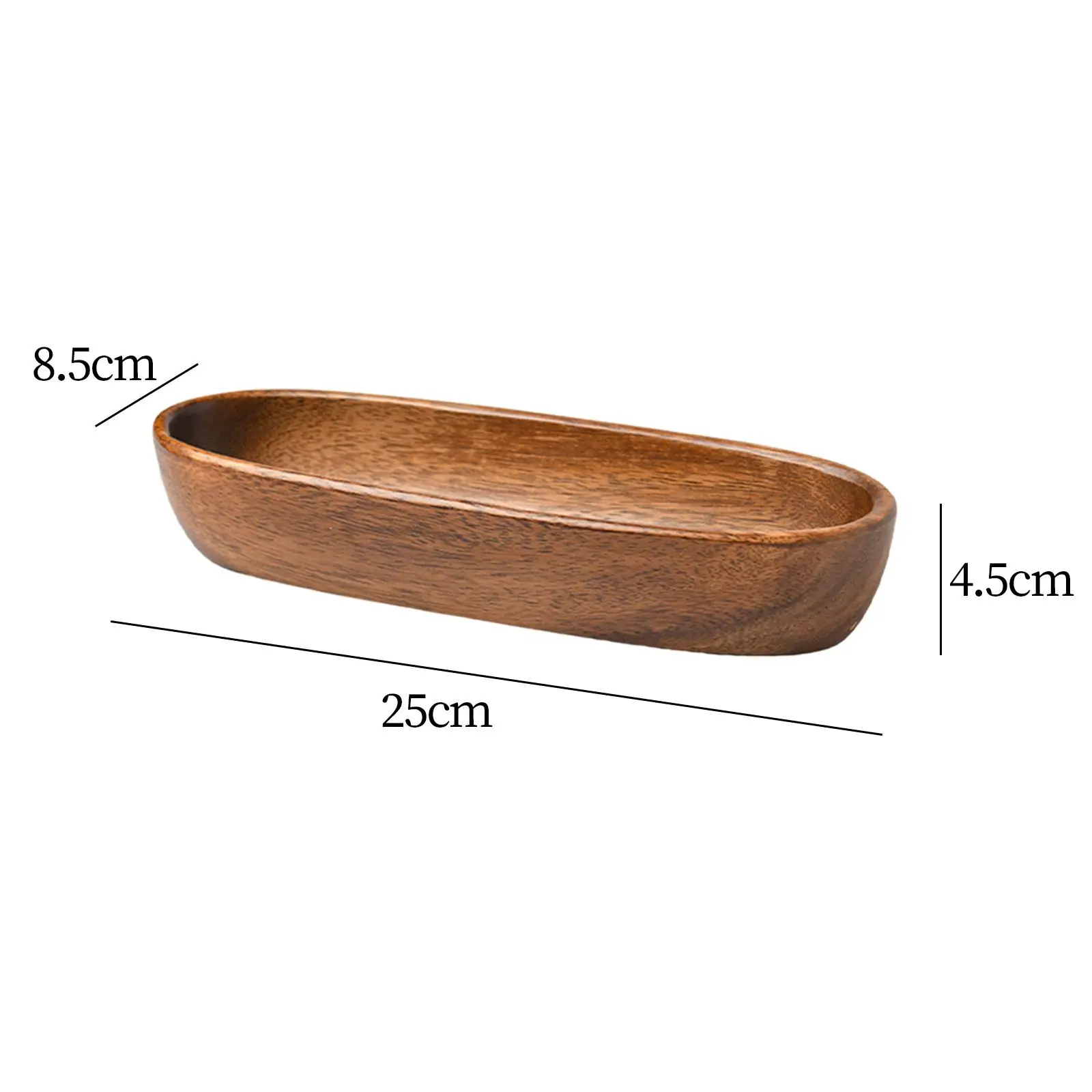Wooden Serving Platter Snack Salad Plate Durable Tableware Japanese Serving Tray Dried Fruit Plate for Bathroom Countertop - Image 6