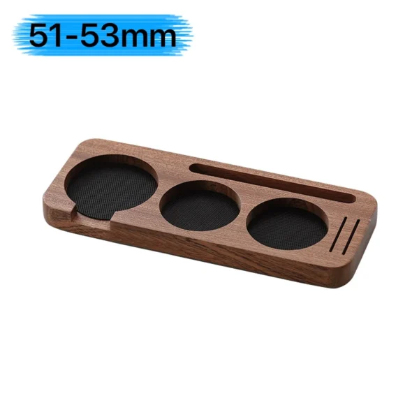 Coffee Tamper Mat Station Stand Portafilter Holder Support Base Rack Walnut Wood For 51MM 54MM 58MM Espresso Accessories Barista - Image 9