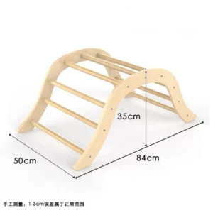 Kids Custom Wooden Children Indoor Climbing Frame Montessori Folding Climbing Wooden Slide Children's indoor toys