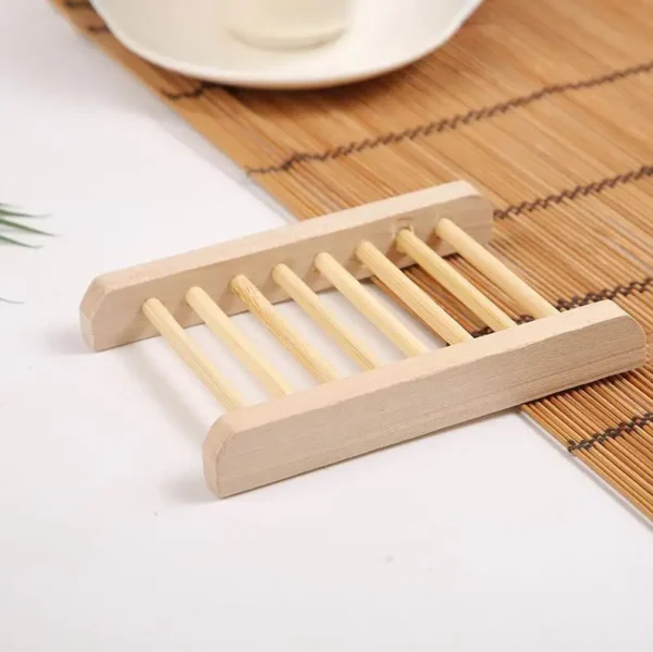100pcs Novelty Households Product Wood Soap Dishes Tray Wooden Soap Box For Sponge Holder Bathroom Accessories ni518 - Image 5