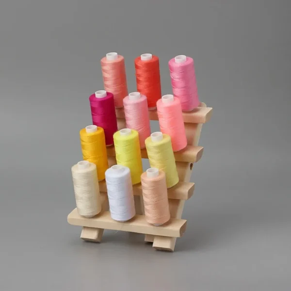 Wooden Sewing Thread Storage Box Spool Yarn Holder Home Embroidery Folding Frame Multiple Size Sewing Rack Organizer - Image 4