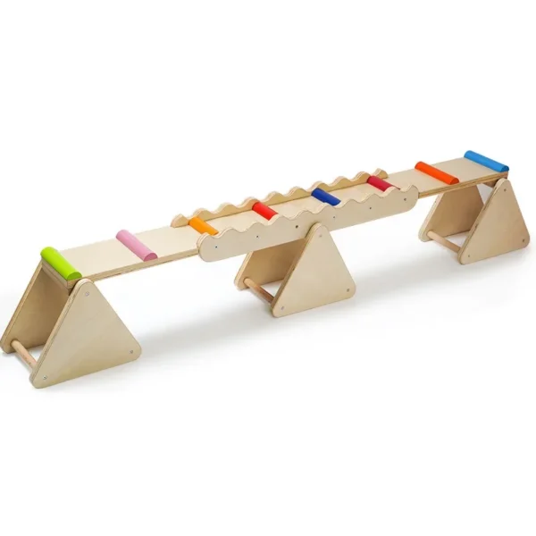 2406 High Quality New Arrival Play Area Indoor Playground Equipment Wooden Kids Triangle Children Climbing Frame