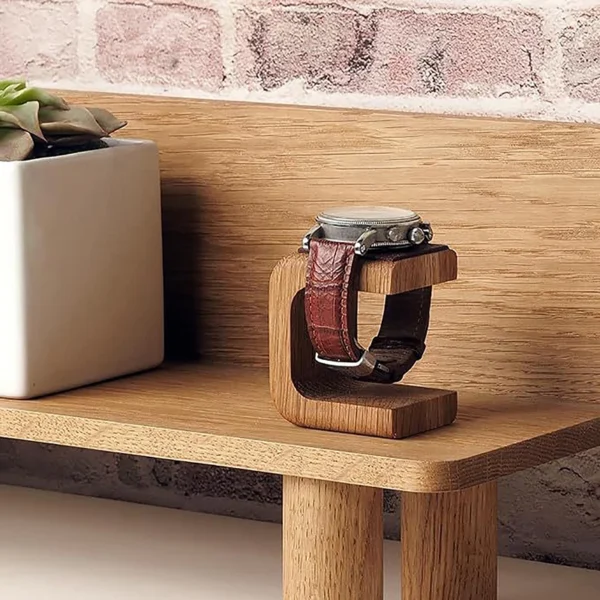 Wooden Watch Holder Jewelry Organizer Display Stand For Bracelet Ring Earring Watch Display Solidwood Watch Stand - Image 3
