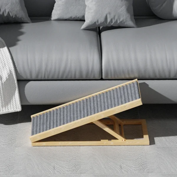 Pet Stairs Ramp Foldable Ladder for Old Dogs and Cats Small Dog Bedside Climbing Aid Portable Ramp Space Saving Pet Steps - Image 8
