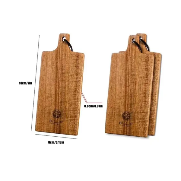3-piece set of mini lovewood cutting board, wooden meat platter, paddle shaped cheese board, supply board - Image 5