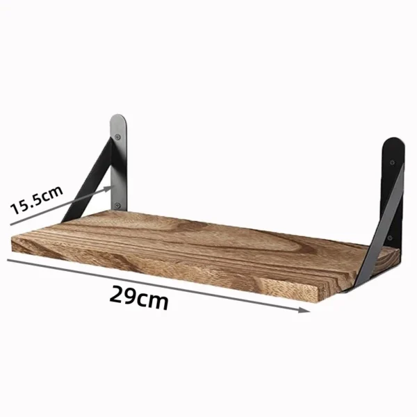 Wooden Wall Shelves Solid Wood Wall Hanging Floating Storage Shelf Bathroom Accessories Simple Design Shelves Supplies - Image 9